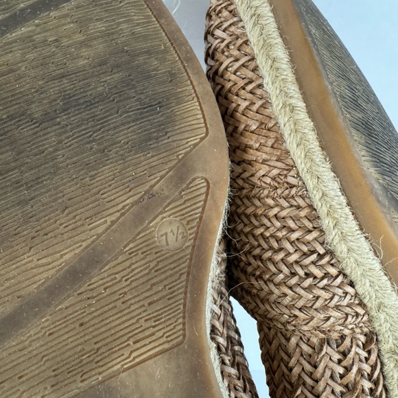 Paul Green Lori Espadrille Woven Flat Loafers Shoes Brown US 10 / UK 7.5 Suede - Picture 11 of 12
